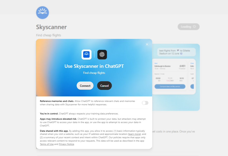 Skyscanner app